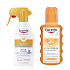 Eucerin Sun Sensitive Protect SPF 50 Sonnenspray 200 ml + SPF30 transparentes Spray für Kinder 200 ml