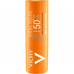 Vichy Capital Soleil SPF 50+ Stick zum Schutz empfindlicher Bereiche und Lippen 9 g
