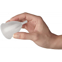 LadyCup Menstruationstasse transparente, kleine S + Milton Sterilisationstabletten