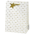 BSB Luxus-Geschenktasche aus Papier 36 x 26 x 14 cm Weihnachten mit goldenen Bäumchen VDT 446 A4