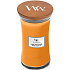 WoodWick Caramel Toasted Sesame - Sesamkekse mit Karamell-Duftkerze mit Holzdocht und Deckelglas groß 609 g