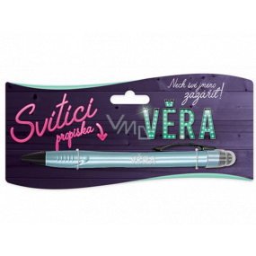 Nekupto Glühender Stift mit dem Namen Věra, Touch Tool Controller 15 cm