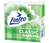 Linteo Classic weiße Papierservietten 1 Lage 33 x 33 cm 100 Stück