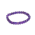 Amethyst-Armband elastisch Naturstein, Kugel 6 mm / 16 - 17 cm, Stein der Könige und Bischöfe