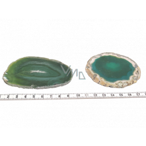 Achat grün Scheibe Naturstein 1 Stück, symbolisiert das Element Erde