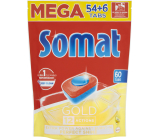 Somat Gold 12 Action Geschirrspültabletten, entfernt selbst hartnäckigen Schmutz ohne Vorspülen 60 Tabletten