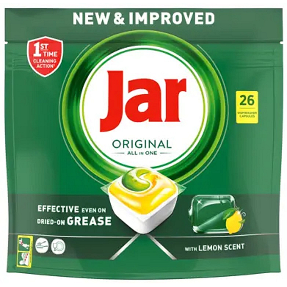 Jar Original All in One Zitrone Spülmaschinenkapseln 26 Stück