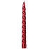 Emocio Elegance gedrehte Metall Kerze rot konisch 23 x 230 mm 1 Stück