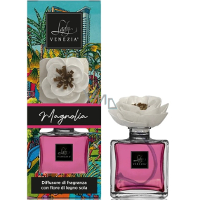 Lady Venezia Naif Magnolia - Magnolien-Aroma-Diffusor mit Blüte zur allmählichen Freisetzung des Duftes 100 ml