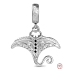 Charms Sterling Silber 925 Fledermaus, Tierarmband Anhänger