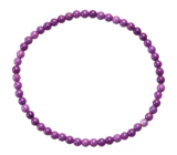 Fosfosiderit náramek elastický přírodní kámen, kulička 4 mm / 16 - 17cm, kámen klidu a stability