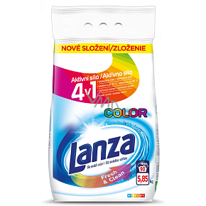 Lanza Fresh & Clean Color Waschpulver für bunte Wäsche 90 Waschladungen 5,85 kg
