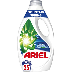 Ariel Mountain Spring Flüssigwaschgel für saubere und duftende Wäsche ohne Flecken 25 Waschladungen 1,125 l