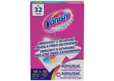 Vanish Color Protect prací ubrousky proti zaprání 16 kusů 32 praní