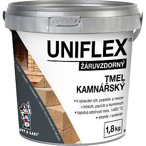 Uniflex Kaminbauerdichtmasse, hitzebeständige Dichtmasse, 1,8 kg