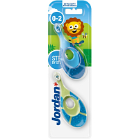 Jordan Step by Step Kinderzahnbürste, für 0-2 Jahre, 2 Stück