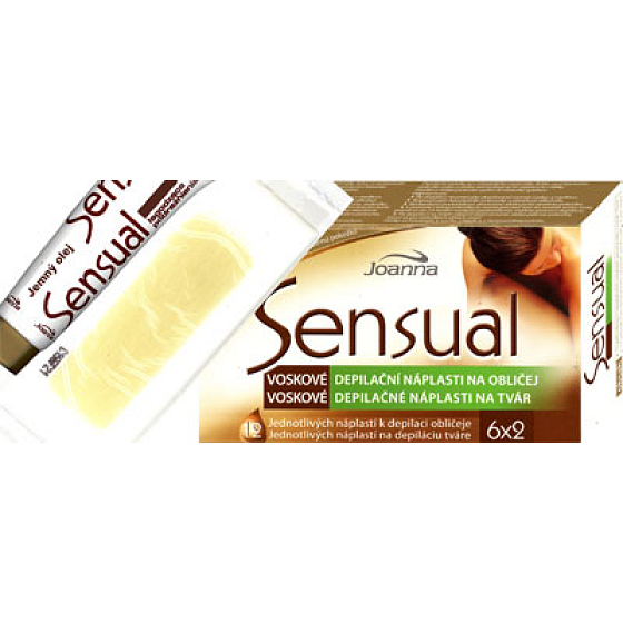 Joanna Sensual Wax Enthaarungspflaster für das Gesicht 12 Stück