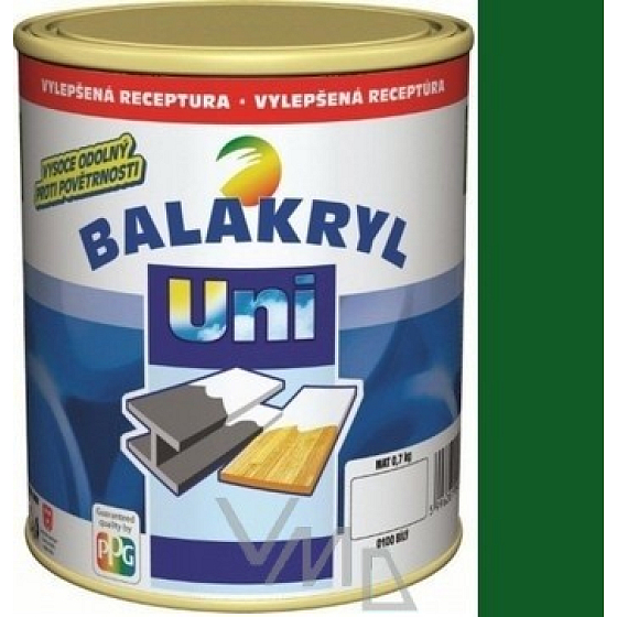 Balakryl Uni Mat 0565 Dunkelgrüne Universalfarbe für Metall und Holz 700 g
