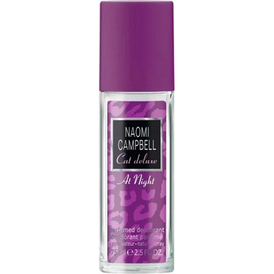 Naomi Campbell Cat Deluxe Nachts parfümiertes Deodorantglas für Frauen 75 ml