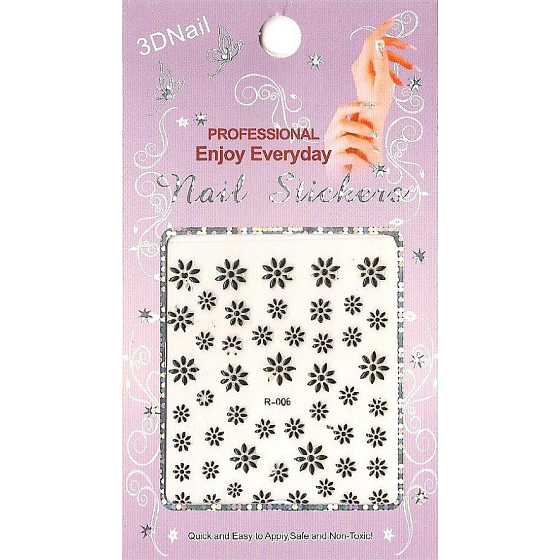 Nagelsticker 3D Nagelsticker 1 Blatt 10100 R-006