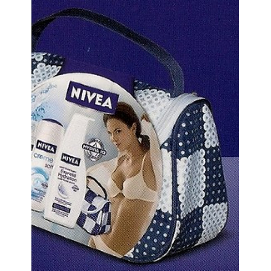 Nivea Soft 250 ml + Deodorant Spray 150 ml + Körperlotion 400 ml Kosmetikset für Frauen