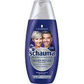 Schauma Shampoo für graues, weißes oder blondes Haar Silver Reflex, 250 ml