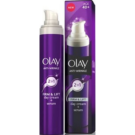 Olay Anti-Wrinkle Firm & Lift Tagescreme & Serum für normale bis trockene Haut 50 ml