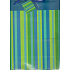 Nekupto Geschenk Papiertüte 32,5 x 26 x 13 cm Grün - blau gestreift 1 Stück 322 40