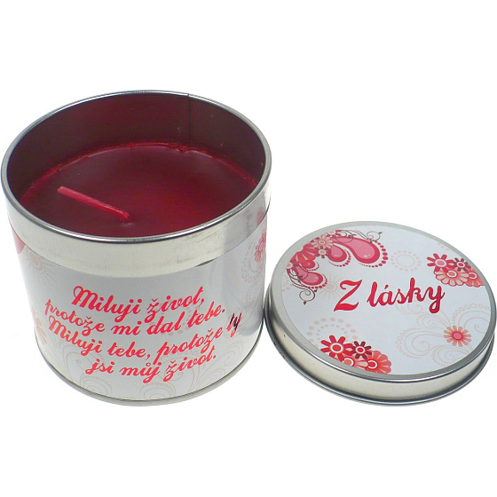Nekupto Rose Geschenk Duftkerze Von der Liebe 18 g, 006