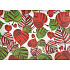 Nekupto Geschenk Kraftbeutel 32,5 x 26 x 13 cm Blätter rot und grün, 333 CL