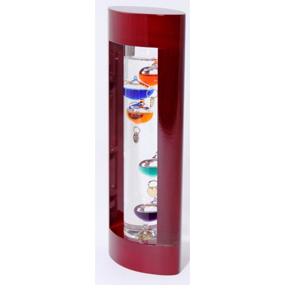 Albi Galileo Raumthermometer Burgund, 8,8 × 5,2 × 23,3 cm