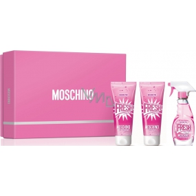 Moschino Fresh Couture Pink Eau de Toilette für Frauen 50 ml + Duschgel 50 ml + Körperlotion 50 ml, Geschenkset