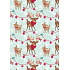 Ditipo Geschenkpapier 70 x 200 cm Weihnachten hellgrün Hirsch 2013912