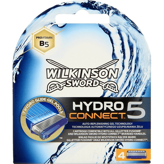 Wilkinson Hydro Connect 5 Ersatzköpfe 4 Stück