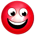Nekupto Magnet Emoji Smiley Rad rot 4 cm