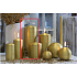 Lima Alfa Kerze Goldzylinder 80 x 200 mm 1 Stück
