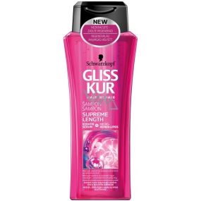 Gliss Kur Supreme Length Shampoo für langes Haar, das anfällig für Schäden und fettige Wurzeln ist 250 ml