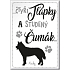 Nekupto Haustiere Magnet Husky 66 x 90 x 2 mm
