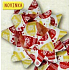 Nekupto Starfish mittlerer Luxus Weihnachten, Rotgold 6,5 cm HV 208 01