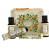 Panier des Sens Orange Blumenduschgel 50 ml + Körperlotion 50 ml + Eau de Toilette 3,5 ml + Handcreme 30 ml, Reisegeschenkset