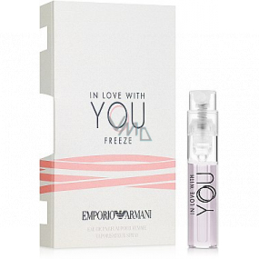 Giorgio Armani Emporio in dich verliebt Friere Eau de Parfum für Frauen mit Spray ein 1,2 ml, Fläschchen