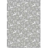 Ditipo Geschenkpapier 70 x 200 cm Weihnachten Silber Hirschbäume Schneeflocken