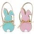 Filzkorb pastell Kaninchen mit Schwanz 16 cm 1 Stück