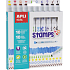 Apli Kids Stamps doppelseitige Marker mit Stempel Farbmix 10 Stück