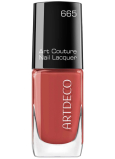 Artdeco Art Couture Nagellack mit einzigartigem, glänzendem Vinyl-Effekt 665 Brick Red 10 ml