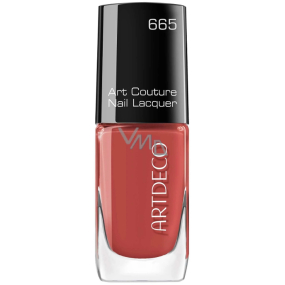Artdeco Art Couture lak na nehty s unikátním vinylovým lesklým efektem 665 Brick Red 10 ml Artdeco Art Couture lak na nehty s unikátním vinylovým lesklým efektem 665 Brick Red 10 ml