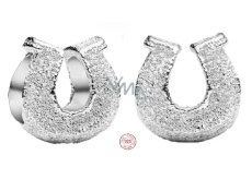 Charm Sterlingové stříbro 925 Podkova štěstí - symbol štěstí a ochrany, korálek na náramek symbol