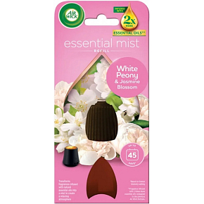Air Wick Essential Mist Refill White Peony & Jasmine Blossom - Pfingstrose und Jasminblüte Raumspray Nachfüllung 20 ml