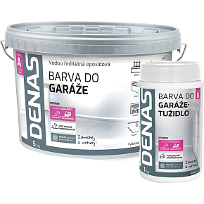 DENAS DO GARÁŽE Farbe für belastete Oberflächen und Betonböden, Ral 7040 grau, 5 kg + 1 kg Härter