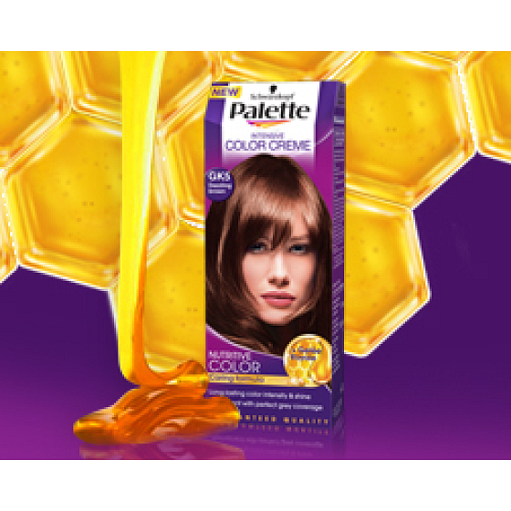 Schwarzkopf Palette Intensive Color Creme Haarfarbe GK5 Dazzling Brown